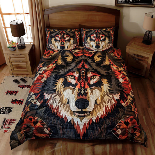 Wolf Native American WJ3012035CL Duvet Cover Set