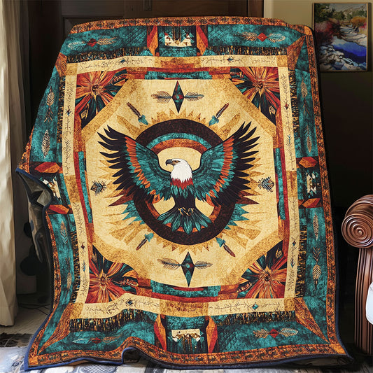 Glorious Eagle Native American WY2101055CL Quilt