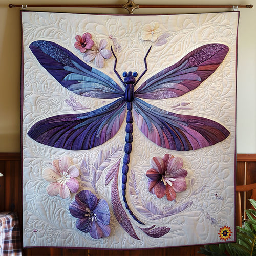 Purple Dragonfly WY2511033CL Quilt