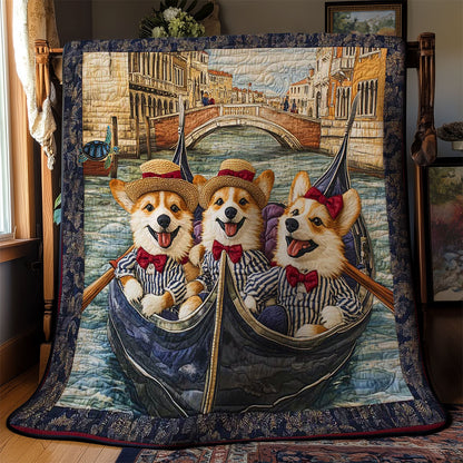 Italian Adventure Corgis WN0811070CL Quilt