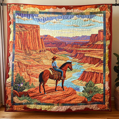 Mountain View Cowboy WY0611009CL Quilt