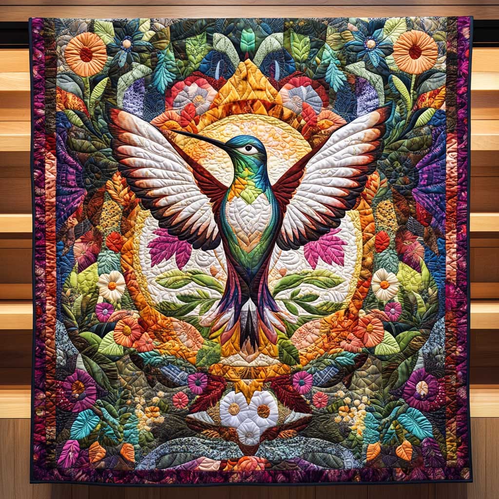 Hummingbird Blossom WN2609005CL Quilt