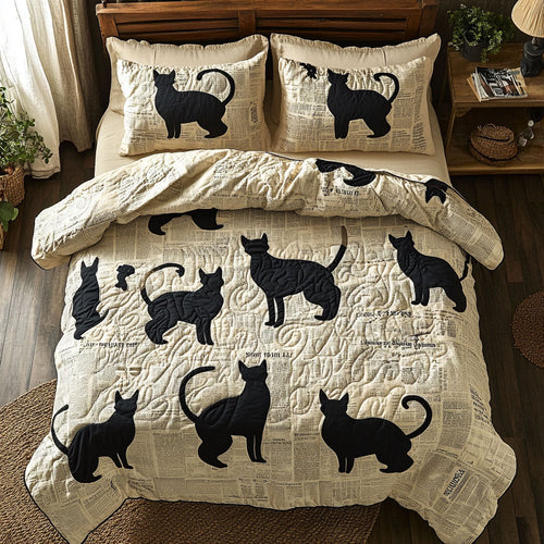 Black Cat In Book WY2802116CL Duvet Cover Set