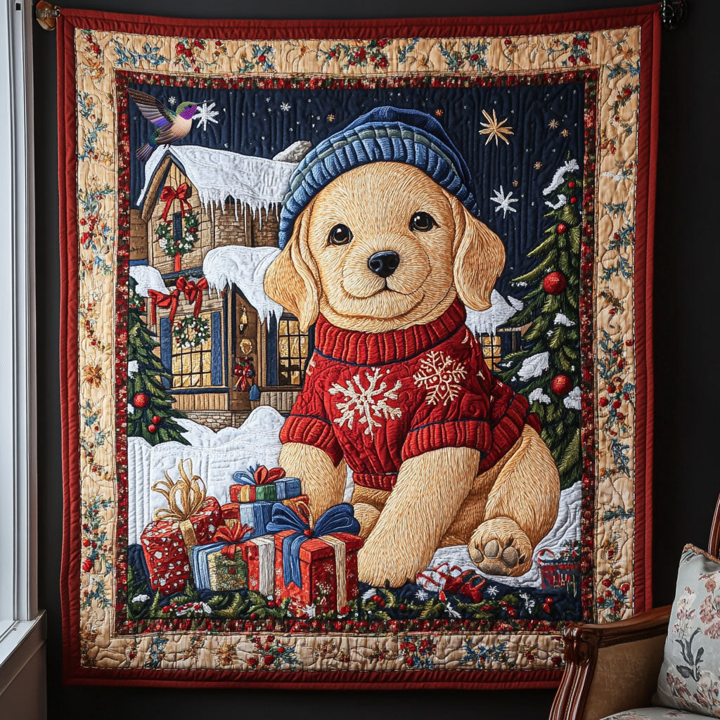 Puppy Golden WX2510015CL Quilt