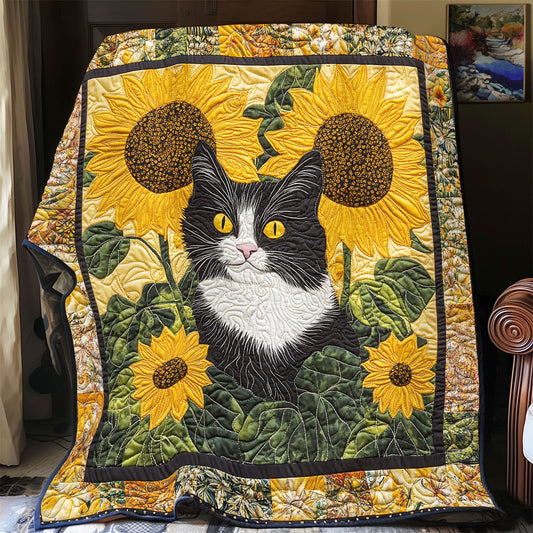 Sunflower Cat WX0301062CL Quilt