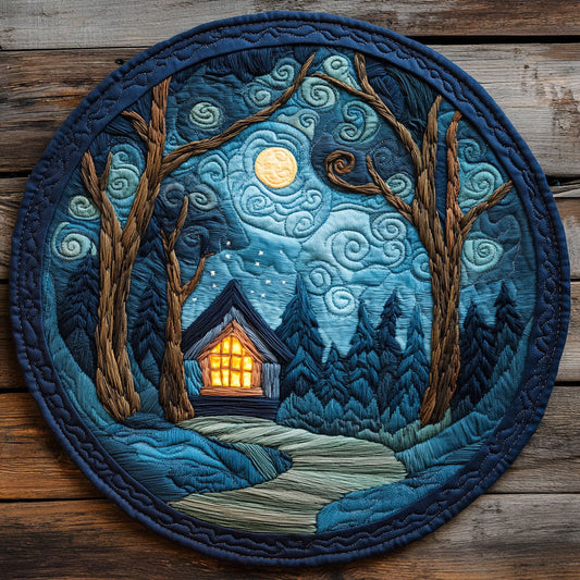 Whispers Of The Night CP3004005CL Quilted Round Mat