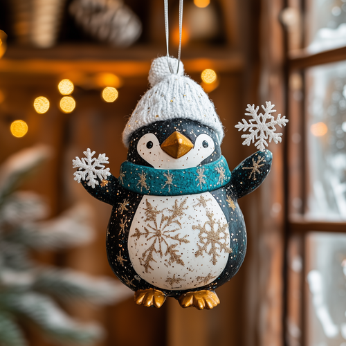 Snowflake Penguin LT1610021CL Christmas Ornament