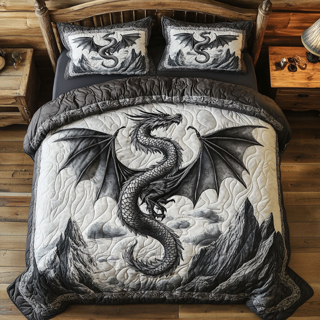 Mystic Dragon In Muontain WY2001040CL Duvet Cover Set