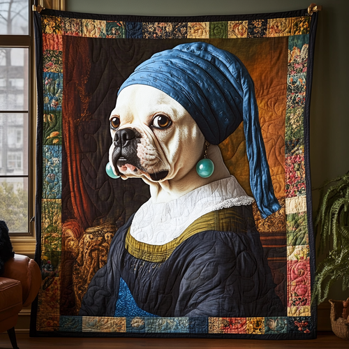 Bulldog with A Classic Touch WN2509033CL Quilt