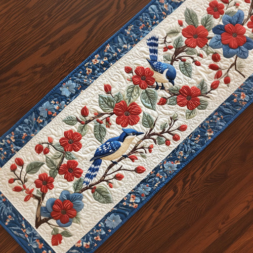 Blue Bird Elegant CP2404019CL Quilted Table Runner