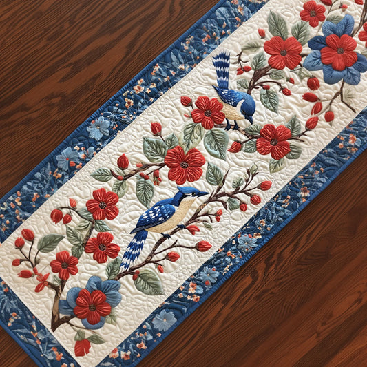 Blue Bird Elegant CP2404019CL Quilted Table Runner