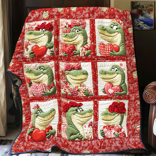 Red Rose Crocodile WY2001014CLL Quilt
