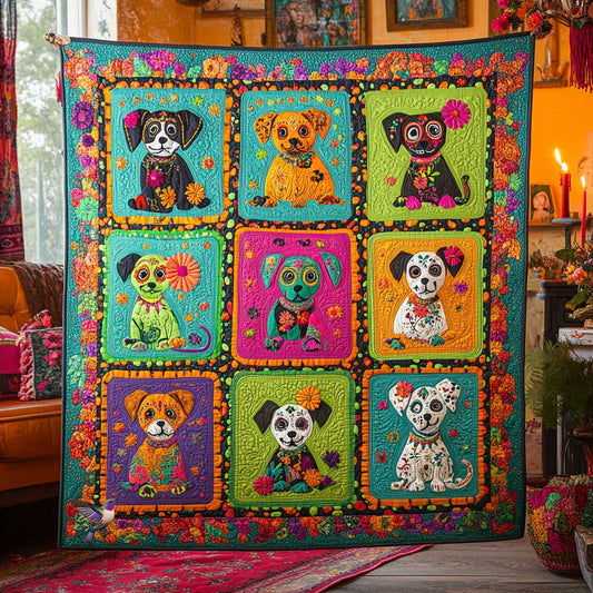 Colorful Dog WN2810051CL Quilt