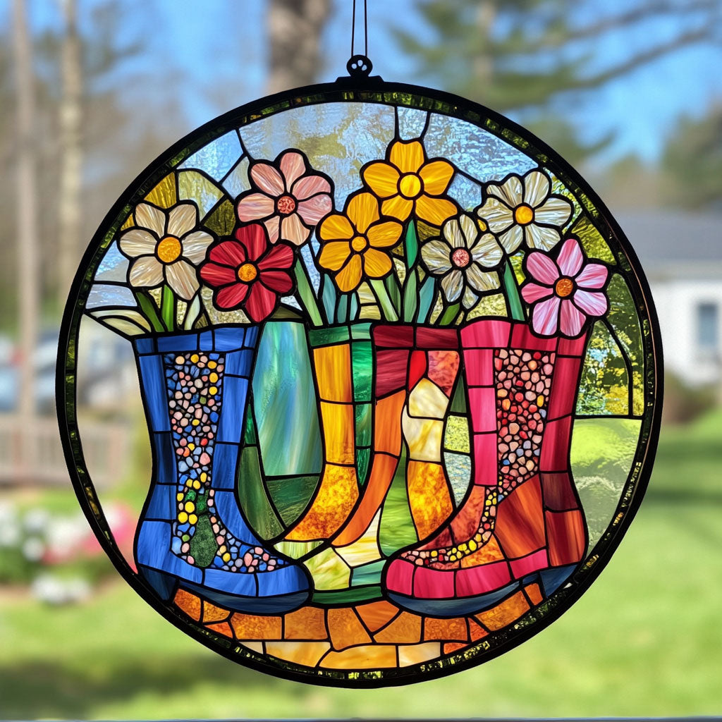 Flower Boots WY2202146CL Suncatcher