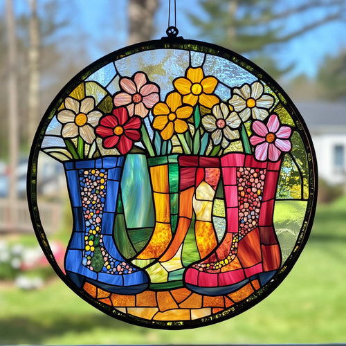 Flower Boots WY2202146CL Suncatcher