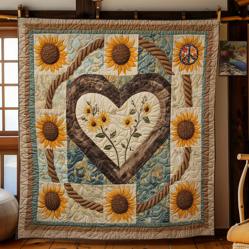 Blooming Heart WN2211021CL Quilt