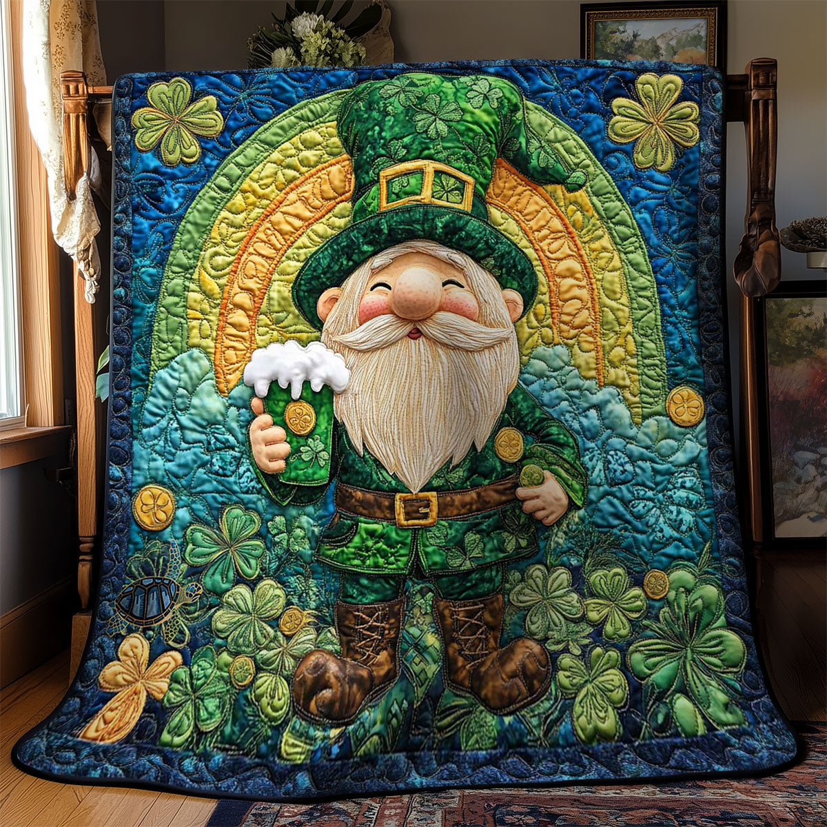 Beer And Gnome Cheers WN1912015CL Quilt