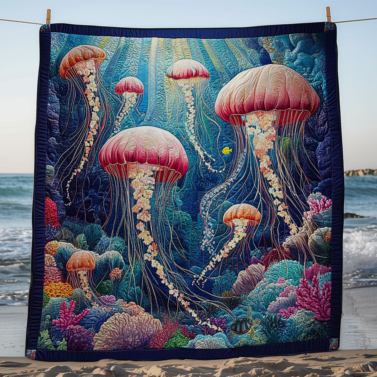 Jellyfish WY0412008CL Quilt