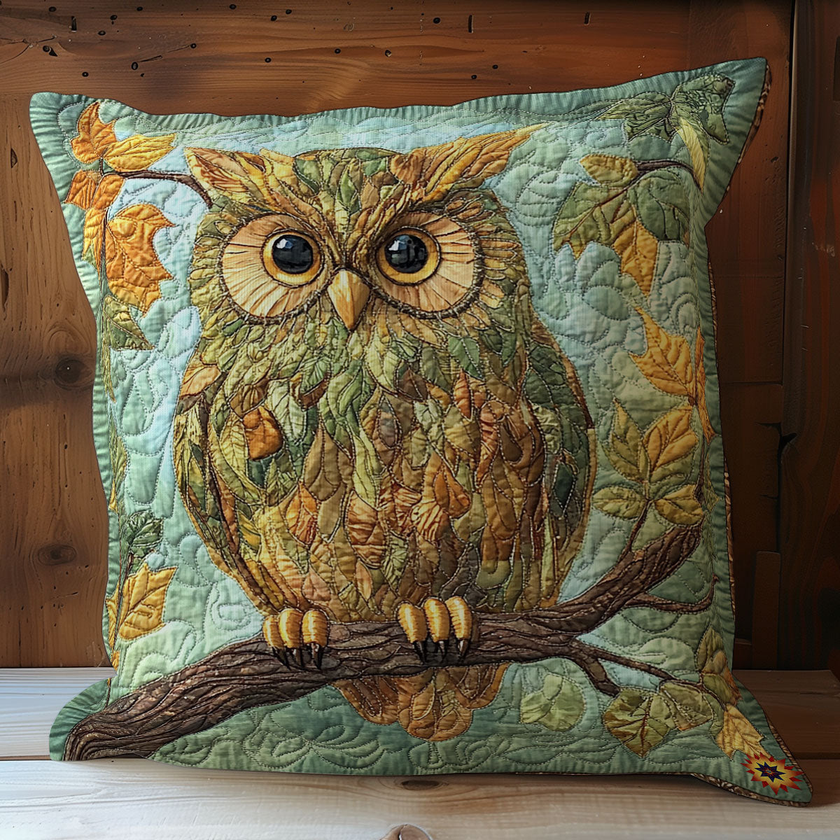 Owl Leaves WY2011051CL Quilt Pillow Case