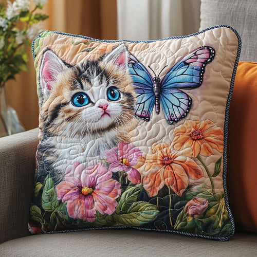 Fluffy Kitten WT1403038CL Quilt Pillow Case