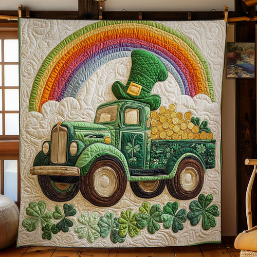 Irish Green Truck WN2712020CL Quilt