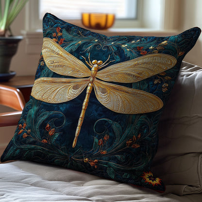 Dragonfly Royal WY0312122CL Quilt Pillow Case