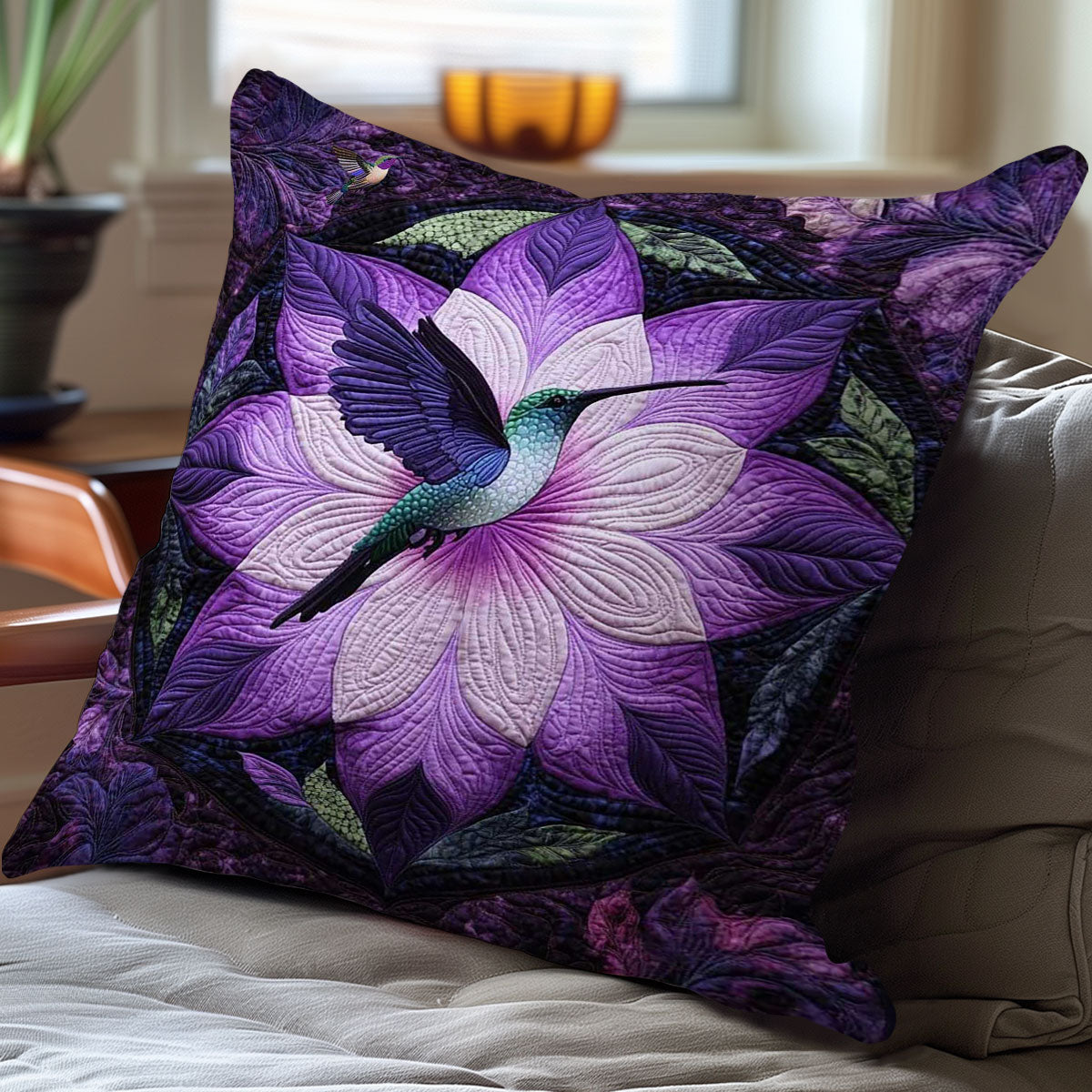 Hummingbird Garden WN0310106CL Quilt Pillow Case