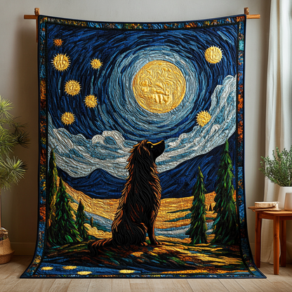 Dreamy Collies Night WN2409032CL Quilt
