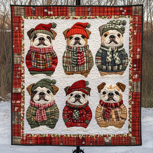 Ugly Sweater Bulldogs XR2409006CL Quilt