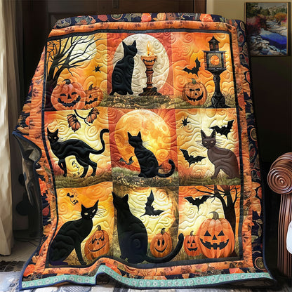 Halloween Cat And Bat WN1309063CL Quilt