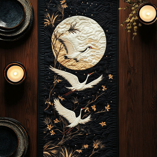 Graceful Crane CW1505119CL Quilted Table Runner