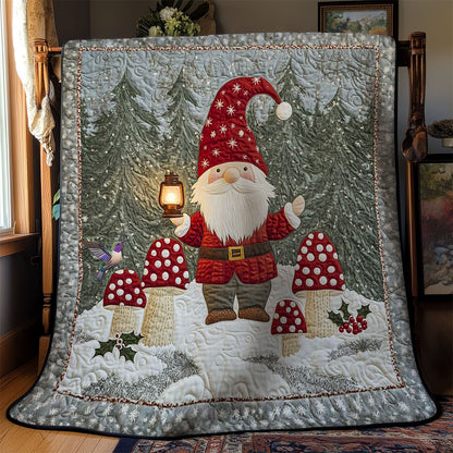 Mushroom Gnome Noel WN0512055CL Quilt