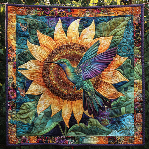 Hummingbird Flower WT0801001CL Quilt