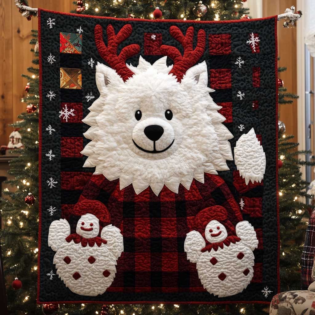 Samoyed Winter Wonderland WN2510054CL Quilt