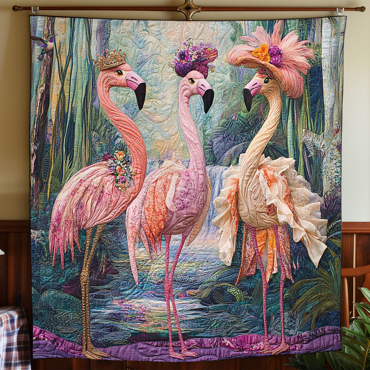 Fashion Flamingo WY0811039CL Quilt