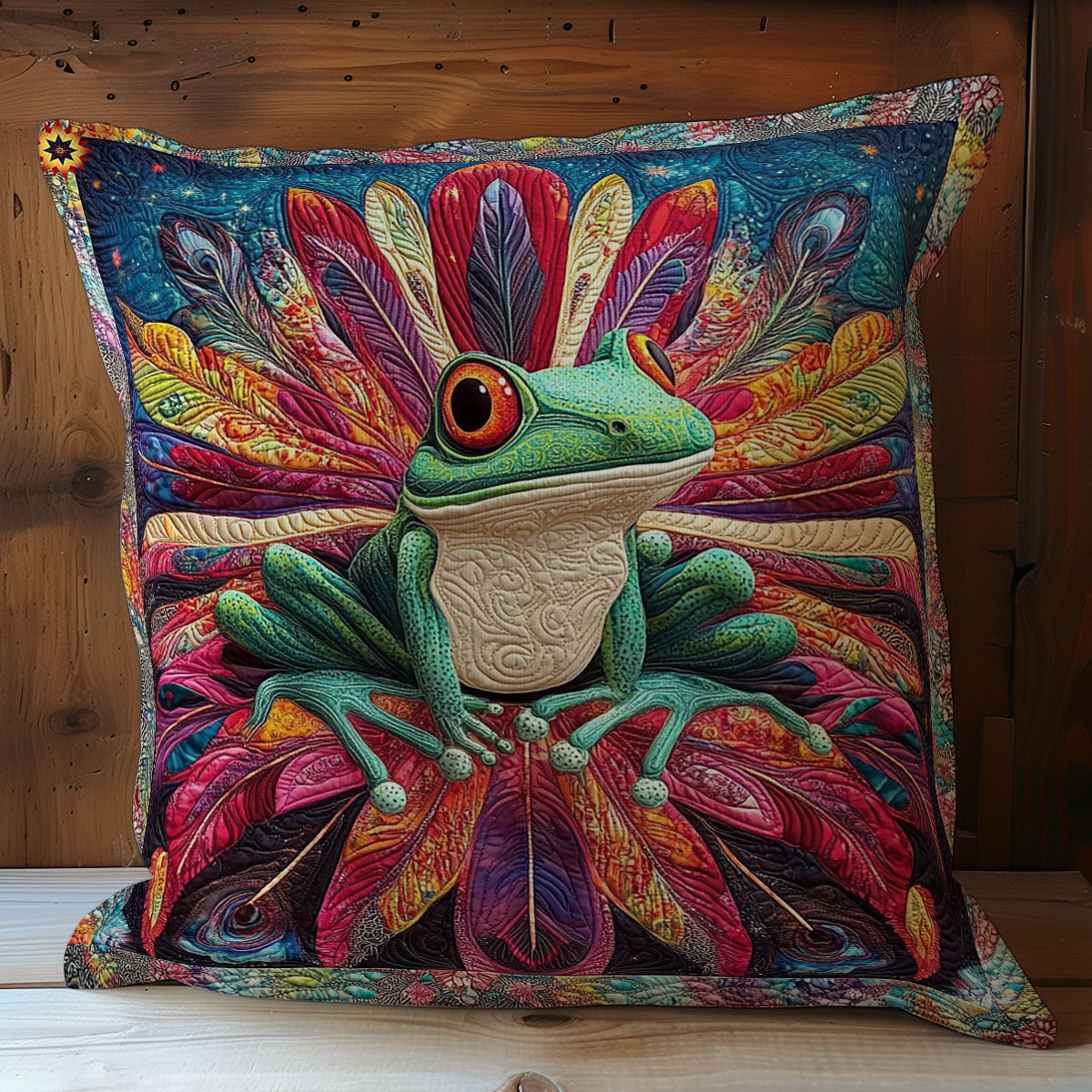 Frog In Flower WY2612100CL Quilt Pillow Case