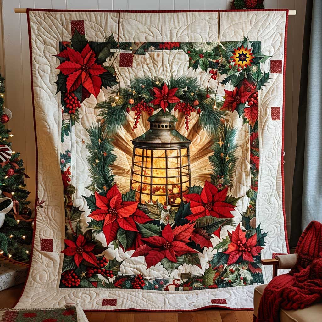 Christmas Lantern Wreath WP3010017CL Quilt