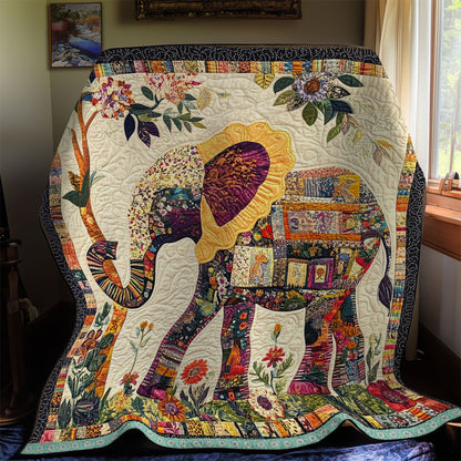 Elephant Patchwork WX1212022CL Quilt