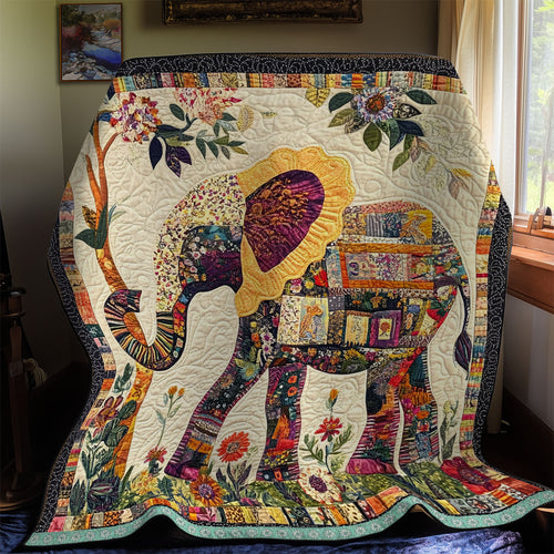 Elephant Patchwork WX1212022CL Quilt