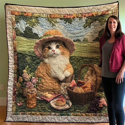Cat Go Picnic XB2802002CL Quilt