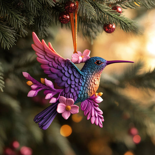Hummingbird Garden WN1610083CL Christmas Ornament