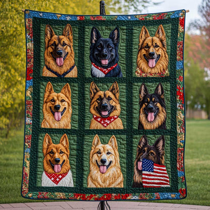 German Shepherd Patriot WP1709028CL Quilt