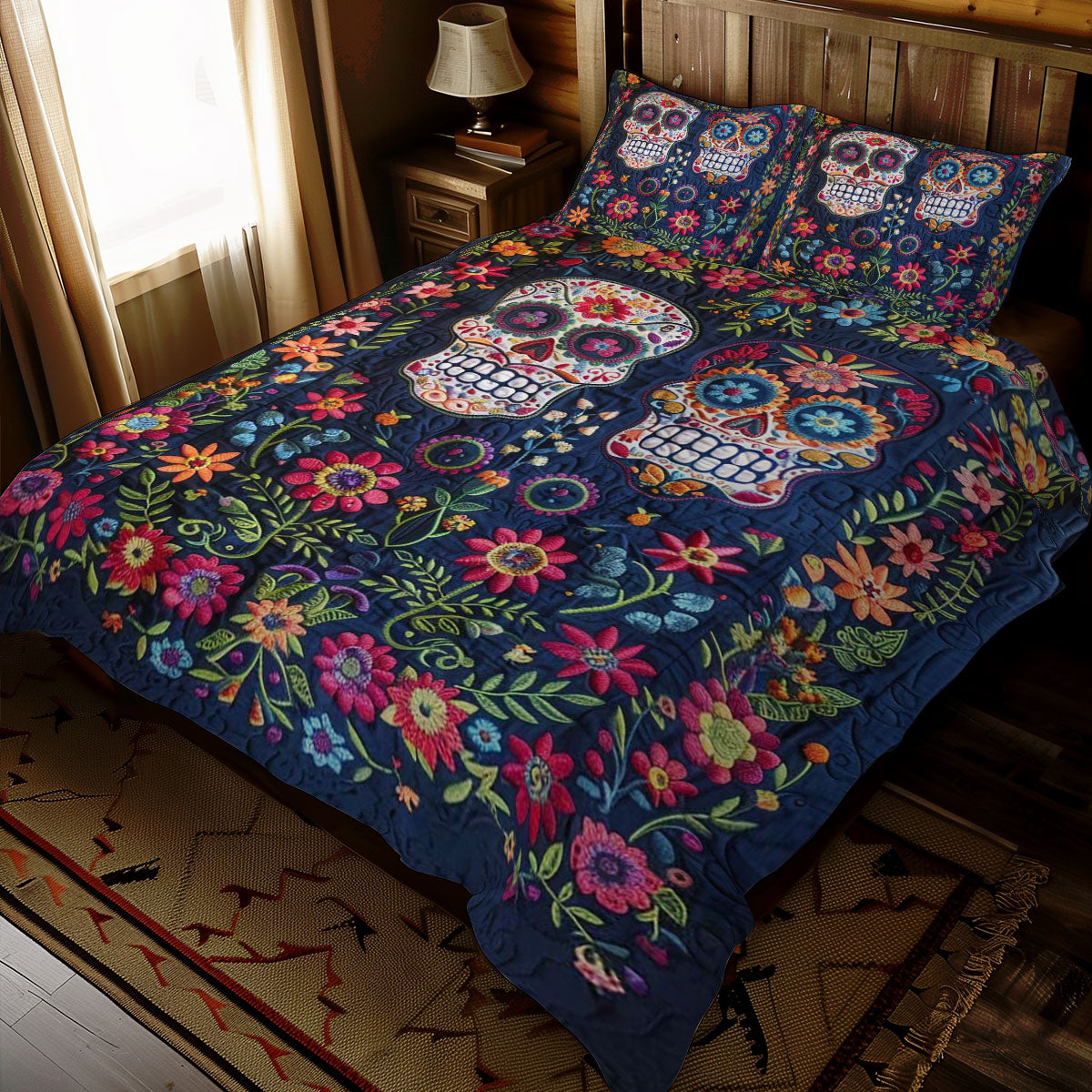 Sugar Skulls WJ1109036CL Duvet Cover Set