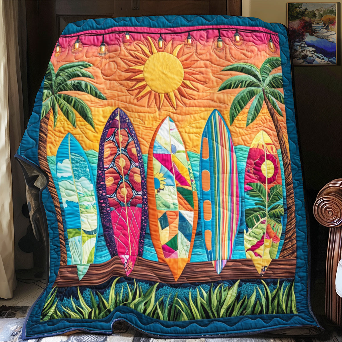 Tropical Waves YR0206018CL Quilt