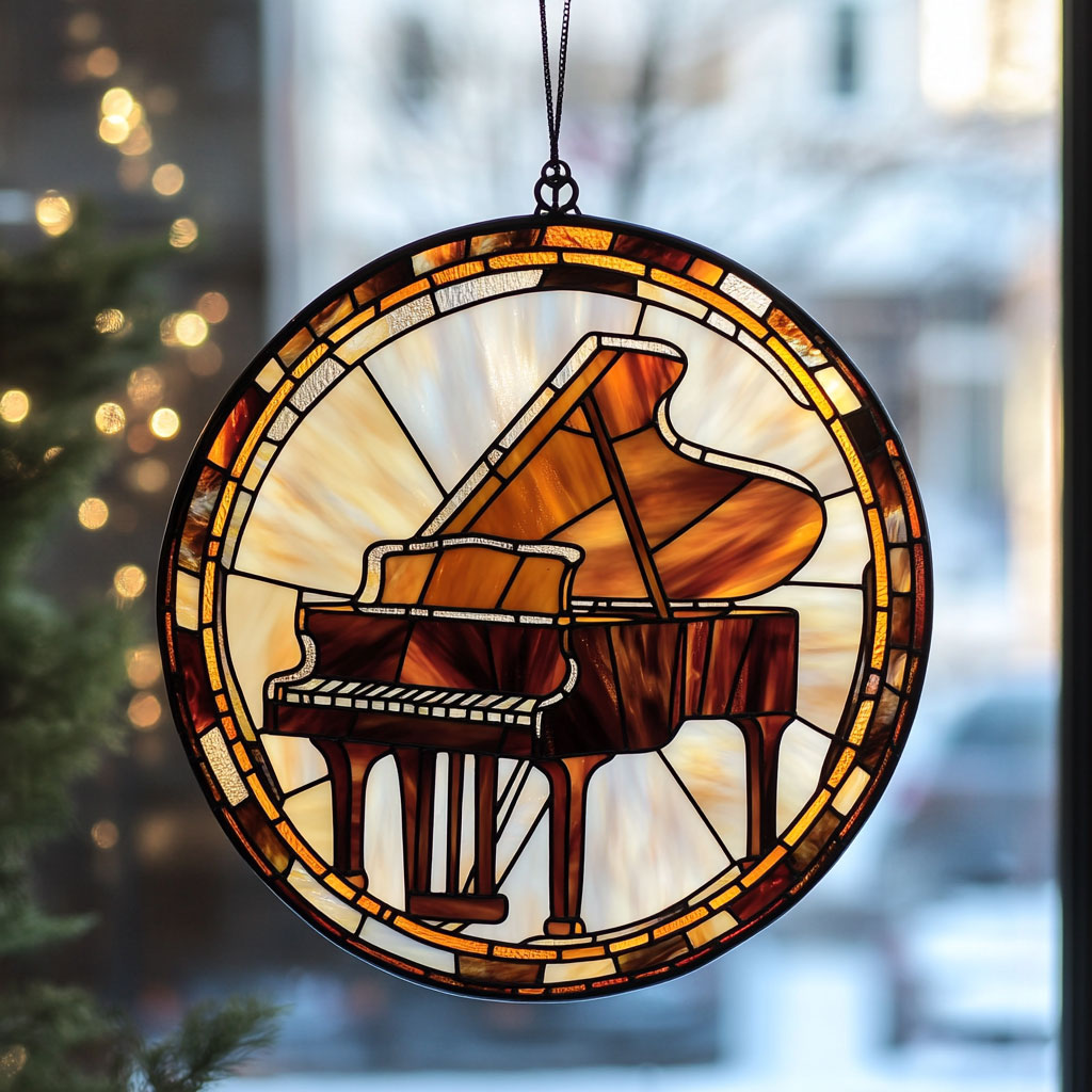 Piano WJ0611046CL Stained Glass Suncatcher