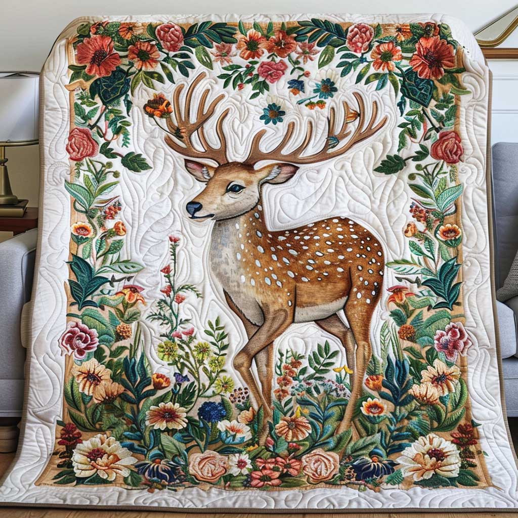 Nature Deer WJ1209017CL Quilt