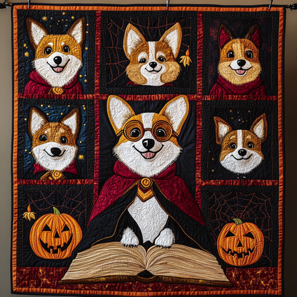 Corgi's Magical Read WN2409018CL Quilt