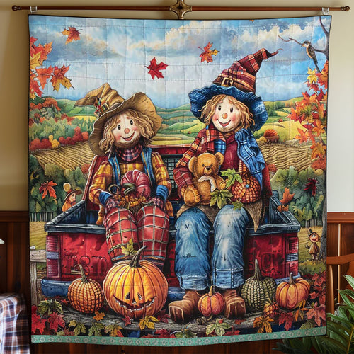 Scarecrow On The Pumpkin Truck WN1109018CL Quilt