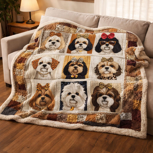 Sweet Puppy KL2301008CL Faux Fur Throw Blanket