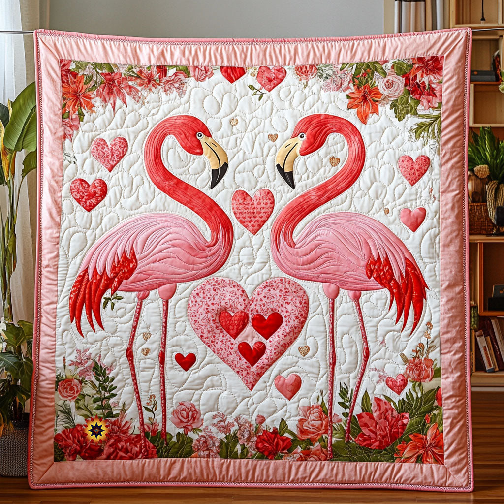 Love Flamingo WJ1112034CL Quilt